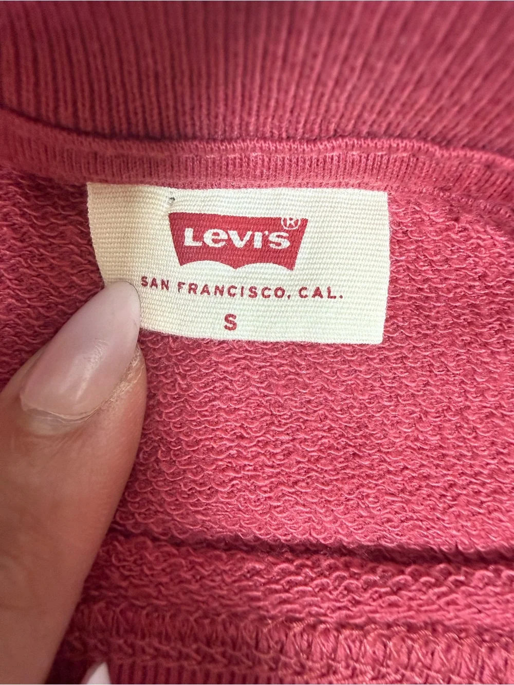 Levi's Washed Rose Crewneck Sweater